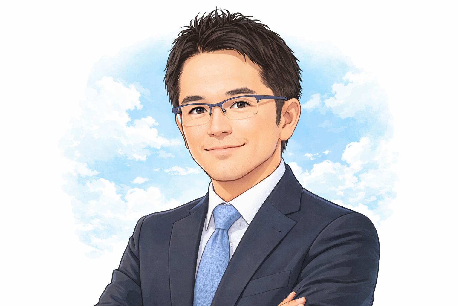 代表者似顔絵